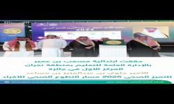 الأستاذ عثمان العلياني مدير مدرسة مصعب بن عمير يحقق المركز الأول في جائزة الأمير جلوي بن عبدالعزيز بن مساعد للعمل التطوعي للافراد