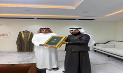 زيارة رجل الأعمال محمد بن سعد بن زاهر لنائب شيخ آل يزيد أحمد بن حنش بن منصور العلياني